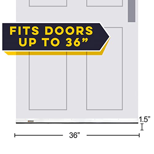 Xcluder 36 Low-Profile Door Sweep, Aluminum, Seals Out Rodents & Pests, Enhanced Weather Sealing, Easy to Install; Door Seal Rodent Guard; Rodent Proof Door Sweep