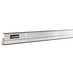 xcluder 36 in. standard door sweep, aluminum, seals out rodents & pests, enhanced weather sealing, easy to install; rodent protection; rodent proof door sweep