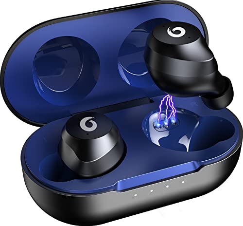 Hikapa X9 Wireless Earbuds Bluetooth 5.3 Headphones Waterproof Stereo Earphones in Ear Touch Control with Microphone Headset with Deep Bass for Sport, Gaming and Running(Blue)