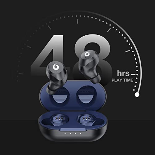 Hikapa X9 Wireless Earbuds Bluetooth 5.3 Headphones Waterproof Stereo Earphones in Ear Touch Control with Microphone Headset with Deep Bass for Sport, Gaming and Running(Blue)