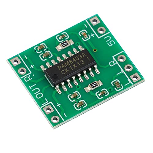 EPLZON PAM8403 Ultra Mini Digital Power Amplifier Board 2×3W Class D 2.5-5V Input can be Powered by USB(Pack of 10 pcs)