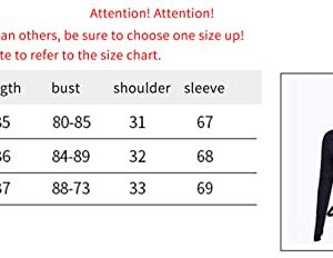 Cropped Hoodie Rave Goth Crop Tops for Women Sexy Black Skeleton Masks Sweatshirts Long Sleeve Cute Pullover Sweaters Chain