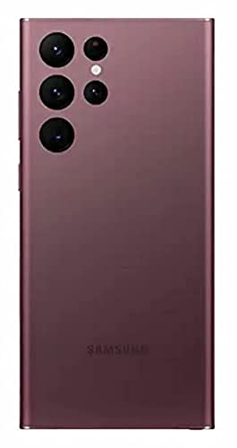 SAMSUNG Galaxy S22 Ultra S9080 5G 512GB ROM 12GB RAM Factory Unlocked (GSM Only | No CDMA - not Compatible with Verizon/Sprint) Global Version Mobile Cell Phone - Burgundy