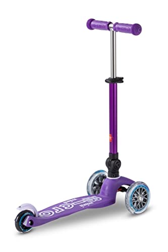 Micro Kickboard - Foldable Mini Deluxe Scooter, 3-Wheeled, Lean-to-Steer, Swiss-Designed, Award-Winning for Toddlers and Preschoolers Ages 2-5 (Purple)