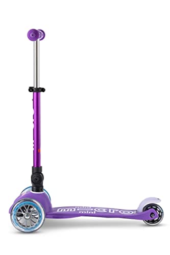 Micro Kickboard - Foldable Mini Deluxe Scooter, 3-Wheeled, Lean-to-Steer, Swiss-Designed, Award-Winning for Toddlers and Preschoolers Ages 2-5 (Purple)