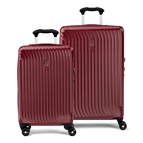 Travelpro Maxlite Air Hardside Expandable Luggage, 8 Spinner Wheels, Lightweight Hard Shell Polycarbonate, Cabernet, 2-Piece Set (21/25)