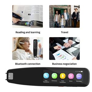 Language Translator Device, DOSMONO OCR Reading Pen, Dyslexia Reading Tool, 112 Languages Translator Device for Meetings Travelling Learning, Dictionary Pen, Book Reader, Exam Reading Pen