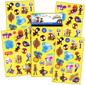 Spidey and His Amazing Friends Activity Set Bundle - Spiderman Coloring Book, Spiderman Stickers, 2-Sided Superhero Door Hanger and More, Red