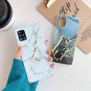 Compatible with Samsung Galaxy Note 10 Plus, Marble Cases IMD+PC Back Stylish Durable Shockproof Protective Cover Fashionable Designs for Women Girls