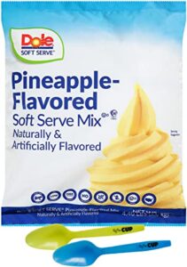 by the cup mood spoons and pineapple soft serve mix, lactose free, vegan, gluten free, 4.40 pound bag