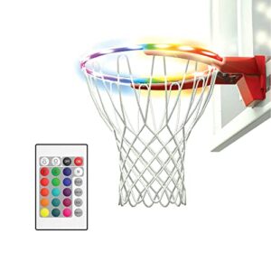 cipton basketball led rim lights, perfect for basketball hoop outdoor and indoor, outdoor games, basketball accessories, remote included