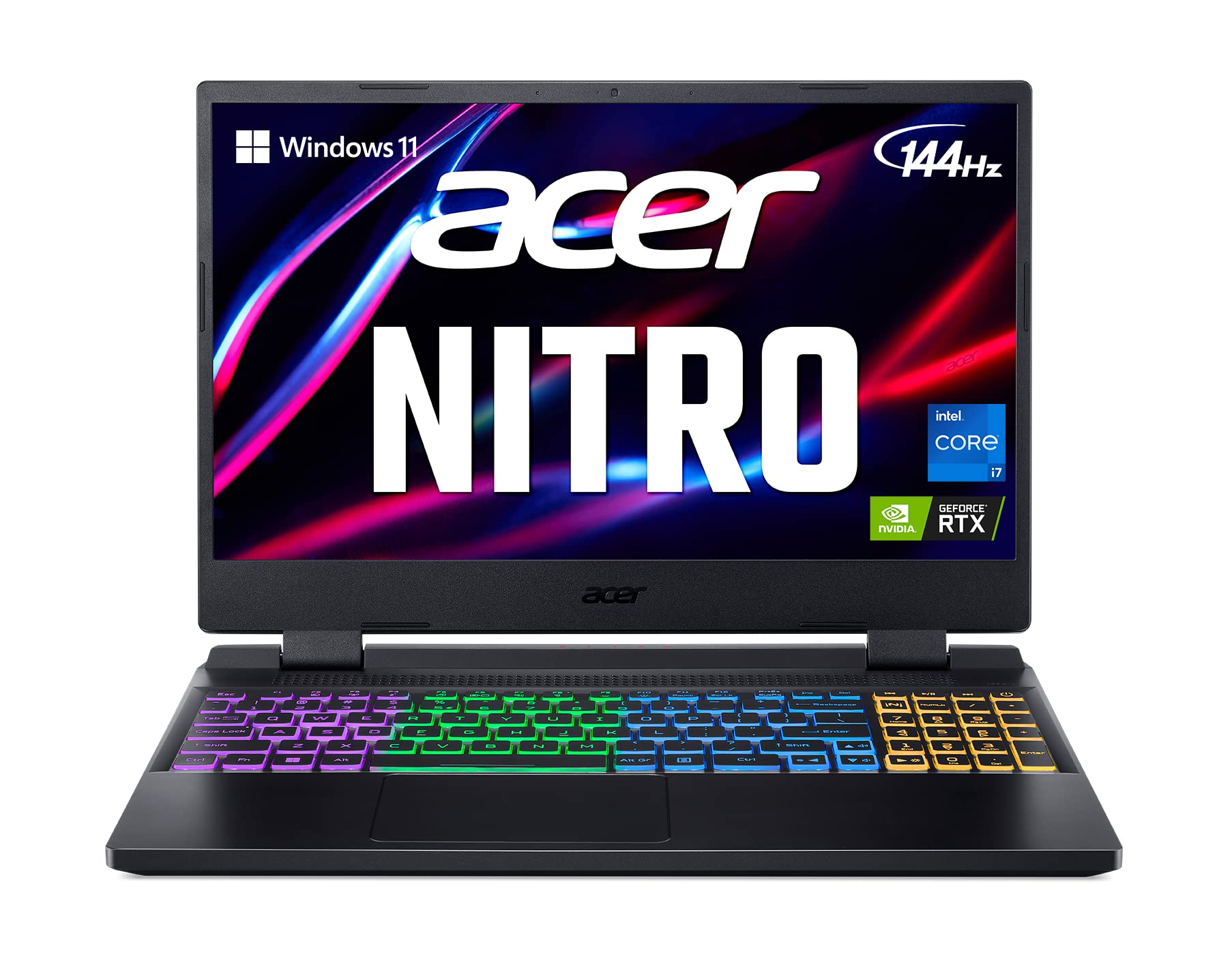 Acer Nitro 5 AN515-58-725A Gaming Laptop | Intel Core i7-12700H | NVIDIA GeForce RTX 3060 GPU | 15.6" FHD 144Hz 3ms IPS Display | 16GB DDR4 | 512GB Gen 4 SSD | Killer Wi-Fi 6 | RGB Keyboard