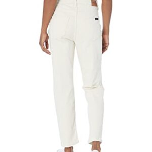 Calvin Klein Women's Hi Rise Slim Crop Denim, Ecru, 27