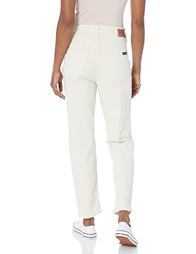 Calvin Klein Women's Hi Rise Slim Crop Denim, Ecru, 27