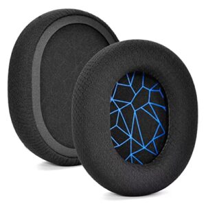 lzydd replacement black fabric ear pads cushion earmuffs for steelseries arctis 1 3 5 7 pro wireless gaming headset headphone (earpads blue/black)