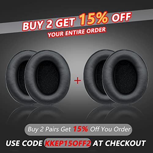 Krone Kalpasmos Earpads for HyperX Headset, HyperX Cloud 2 Replacement Earpads, HyperX Clouds Ear Pads, fit HyperX Cloud ALPHA/1/2/WIRELESS/ALPHA/ALPHA S/CORE/Stinger/Flight/Mix