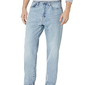 GAP Mens Original Straight Fit Jeans, Light Wash, 32W x 32L US