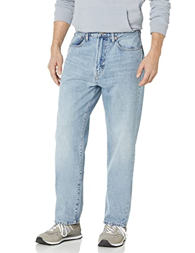 GAP Mens Original Straight Fit Jeans, Light Wash, 34W x 32L US