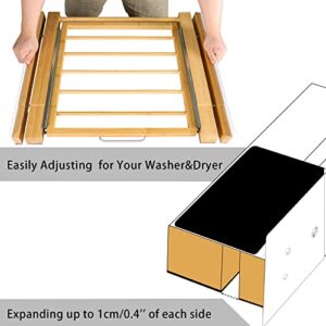 HHXRISE 24 inch Stacking Kit for Washer and Dryer, Saving Space and fixed connection frame for washing and drying machines,with pull-out laundry basket, including ratchet rope.