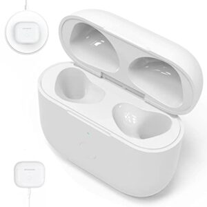 wireless charging case compatible with airpods 3rd generation charging case cover, replacement charger case cover for air pods 3 gen with bluetooth sync quick-pairing button (earbuds not included)