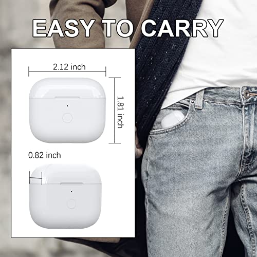 Wireless Charging Case Compatible with AirPods 3rd Generation Charging Case Cover, Replacement Charger Case Cover for Air Pods 3 Gen with Bluetooth Sync Quick-Pairing Button (Earbuds Not Included)