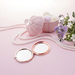 Funny Little Bear We'll be Friends Until Forever Travel Compact Pocket Makeup Mirror, Winnie The Pooh Engraved Compact Mirror for Sister Women Best Friends Girls Daughter Birthday