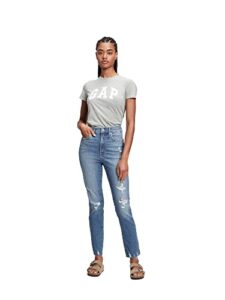 gap womens high rise vintage slim fit jeans, medium rock, 29 regular us