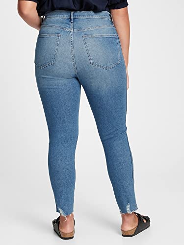 GAP Womens High Rise Vintage Slim Fit Jeans, Medium Rock, 29 Regular US