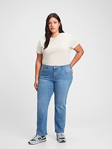 GAP Womens Classic Straight Fit Jeans, Medium Masco, 31 Regular US