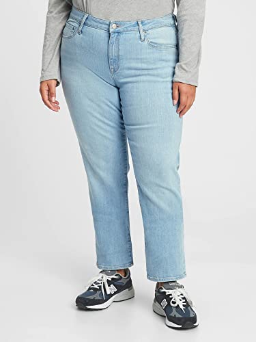 GAP Womens Classic Straight Fit Jeans, Light Berlin, 29 Regular US