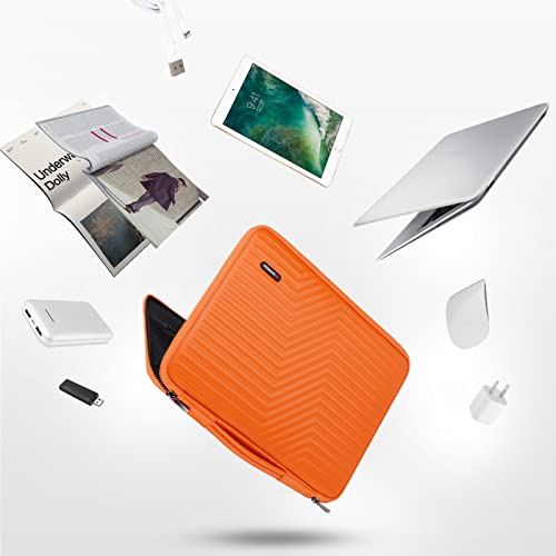 DOMISO 17 inch Laptop Sleeve with Handle Shockproof Waterproof EVA Protective Case for 17.3" Dell Inspiron/MSI GS73VR Stealth Pro/IdeaPad 320 321/HP Envy 17/LG Gram 17"/ROG Strix GL702VS, Orange