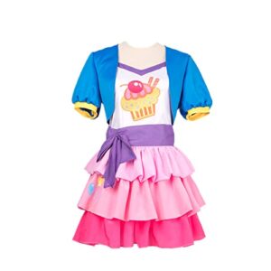 sshine2022 pinkie pie costume for cosplay women men festival outfit halloween christmas carnival party uniform (female m)