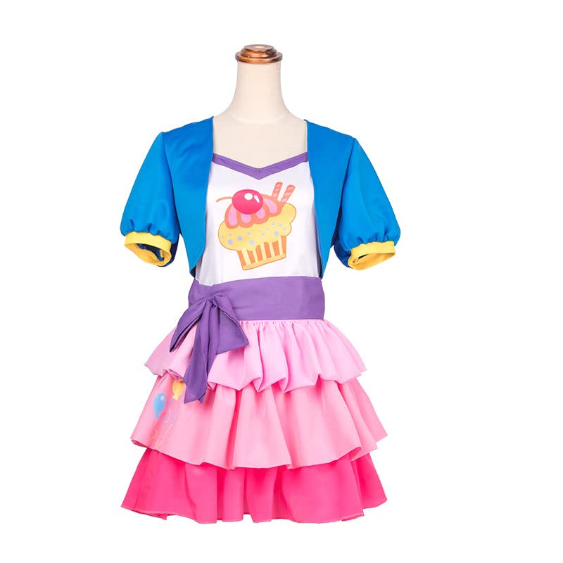 Sshine2022 Pinkie Pie Costume for Cosplay Women Men festival Outfit Halloween Christmas Carnival Party Uniform (Female M)