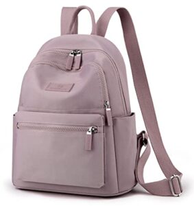 collsants small backpack for women mini backpack small backpack purse nylon day packs (light purple)