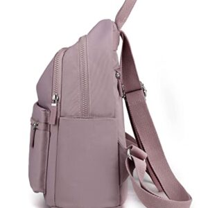 Collsants Small Backpack for Women Mini Backpack Small Backpack Purse Nylon Day Packs (Light Purple)