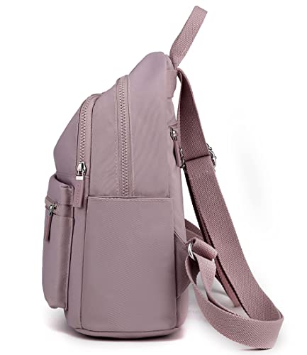 Collsants Small Backpack for Women Mini Backpack Small Backpack Purse Nylon Day Packs (Light Purple)