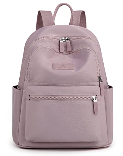 Collsants Small Backpack for Women Mini Backpack Small Backpack Purse Nylon Day Packs (Light Purple)