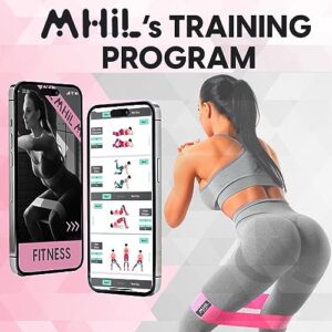 Resistance Bands for Working Out Women - 5 Booty Bands for Women and Men Best Exercise Bands, Workout Bands for Workout Legs Butt Glute - Gym Fitness Fabric Bands Set for Home with Training Guide