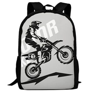 sdfsdby motorcycle backpacks for men boys, dirt bike school book bag travel hiking camping daypack rucksack outdoor travel laptop daypack