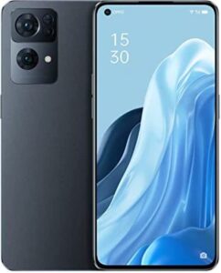 oppo reno 7 5g dual 256gb 8gb ram factory unlocked (gsm only | no cdma - not compatible with verizon/sprint) global version - starry black