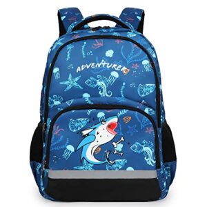 robhomily boys backpacks for elementary kindergarten backpack for boy kids school backpack for boys lightweight shark