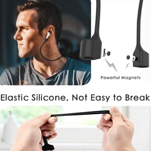 6 Pack Ultra Strong Magnetic AirPods Strap, Anti-Lost Cord for AirPods 1&2/ Pro /3rd /Pro 2, Soft Silicone Sports Lanyard and Ear Hook for AirPods Wireless Bluetooth Earphone (5*Straps,1*EarHook)