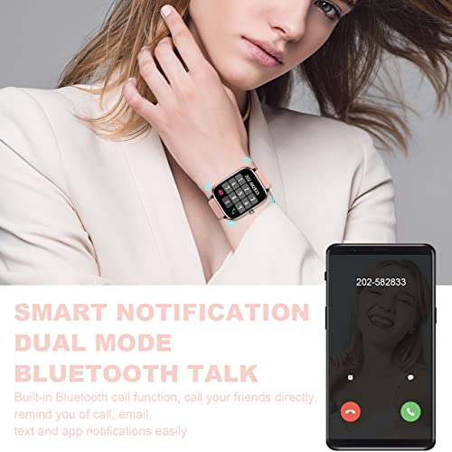 Smart Watch for Women(Answer/Calls) Fitness Tracher Smart Watch for Android and iPhone Compatible, Blood Oxygen Heart Rate Sleep Monitor Step, 1.7'' Full Touch TFT Screen Activity Tracker for Women