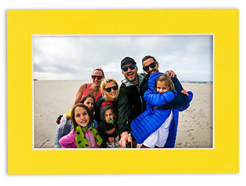 20x30 Mat for 24x36 Frame - Precut Mat Board Acid-Free Yellow 20x30 Photo Matte Made to Fit a 24x36 Picture Frame, Premium Matboard for Family Photos, Show Kits, Art, Picture Framing, Pack of 25 Mats