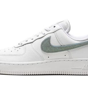 Nike Womens W Air Force 1 '07 ESS DH4407 101 Glitter Swoosh - Size 9W