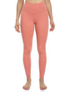 colorfulkoala women's buttery soft high waisted yoga pants full-length leggings(m, coral pink)