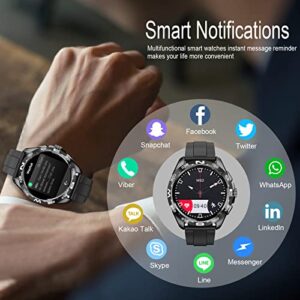 Smart Watches for Men Women(Answer/Make Calls), 1.32” Bluetooth Smartwatch for Android & iOS, Outdoor Activity Fitness Tracker with Heart Rate/BP/Sleep Monitor, IP68 Waterproof 100+Sport Modes Gift