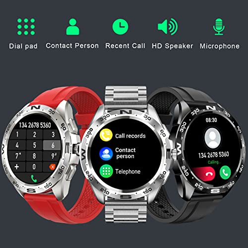 Smart Watches for Men Women(Answer/Make Calls), 1.32” Bluetooth Smartwatch for Android & iOS, Outdoor Activity Fitness Tracker with Heart Rate/BP/Sleep Monitor, IP68 Waterproof 100+Sport Modes Gift