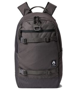 nixon ransack backpack - black/charcoal - made with repreve® our ocean™ and repreve® recycled plastics.