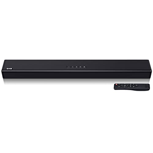 OXS Sound Bars for TV, 4 Speakers TV Sound Bar, Bluetooth 5.0 Deep Bass 80W Compact Soundbar, Easy Setup w/Mount Kits, 3 Modes for Concert/Home Theater/Gaming Wireless Surround Sound System for TV